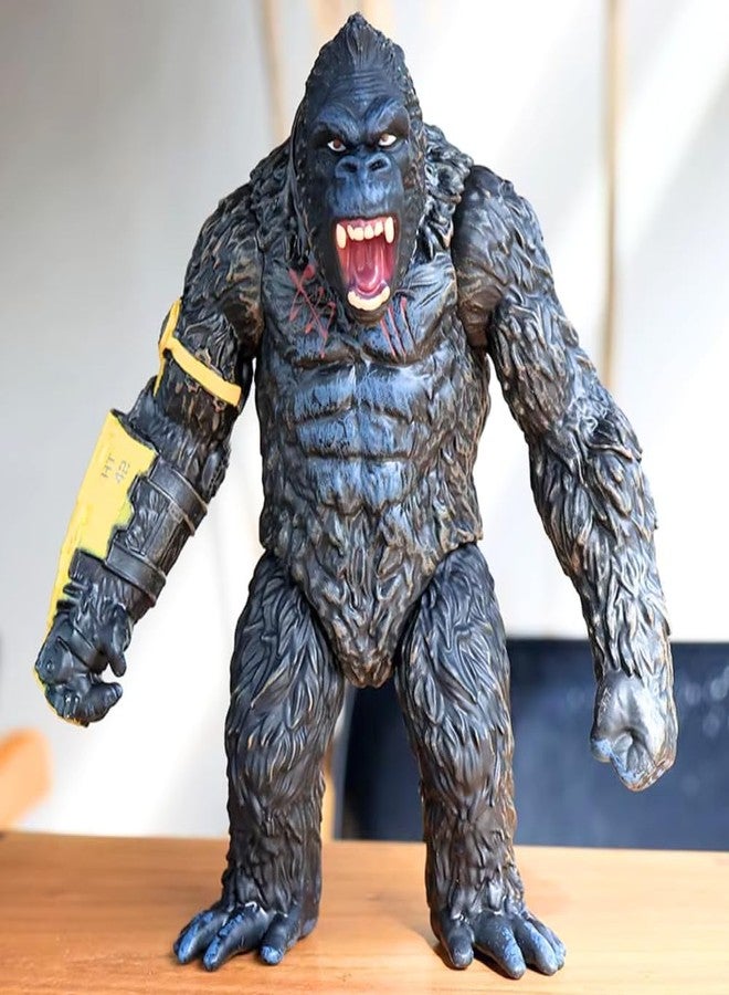 FUNFOB Gorilla King Kong Action Figure Height -17cm Collectible PVC Multicolour | Kong Yellow with Band - Image 1